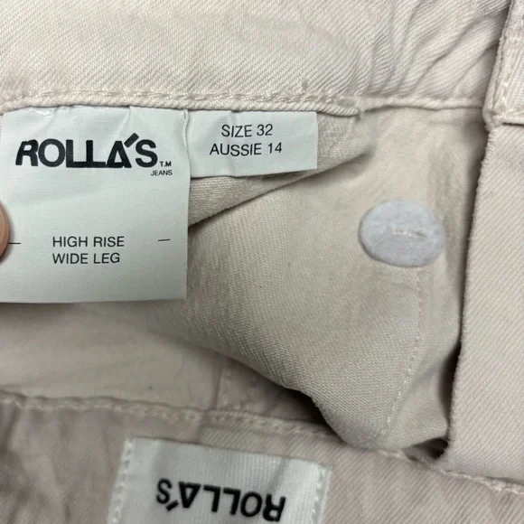 NWT Women's 32 Rolla's Sailor High Rise Wide Leg Jeans Size 32 - Picture 12 of 12